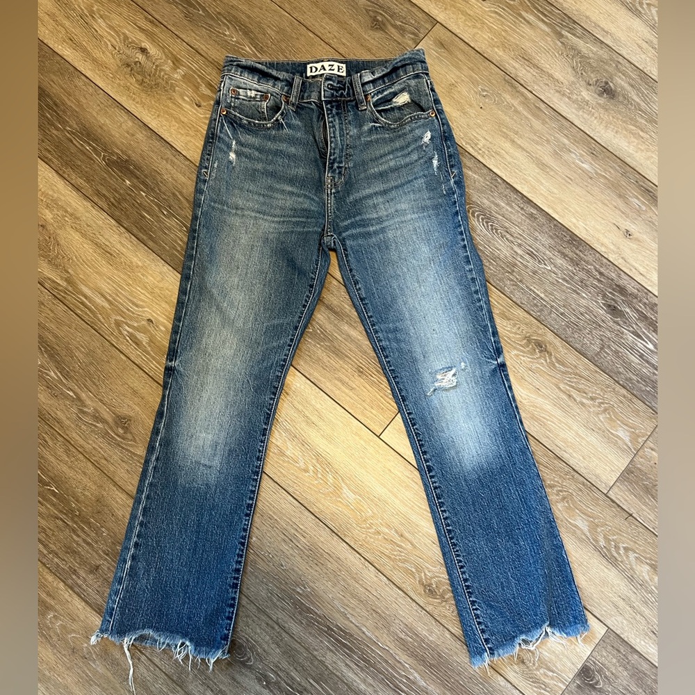 Daze Tough Love Ankle Distressed Women Denim Size 25